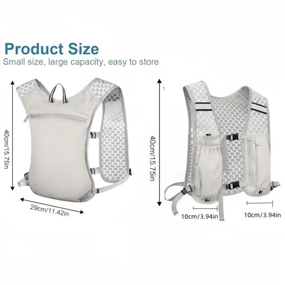 Adjustable Running Hydration Vest Bag Breathable Outdoor Running Vest  Hiking