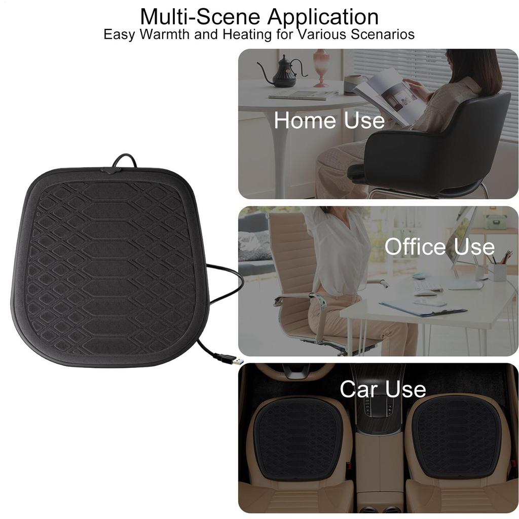 Seat Cushion For Car Vehicle Interior Accessories Winter Auto Seat Mat For Urban Driving Daily Commute Road Trips Outdoor Events