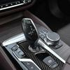 For BMW 5 Series G30 2018-2022 Accessories Carbon Fiber Interior Car Central Control Gear Shift Panel Trim Cover Decor Stickers