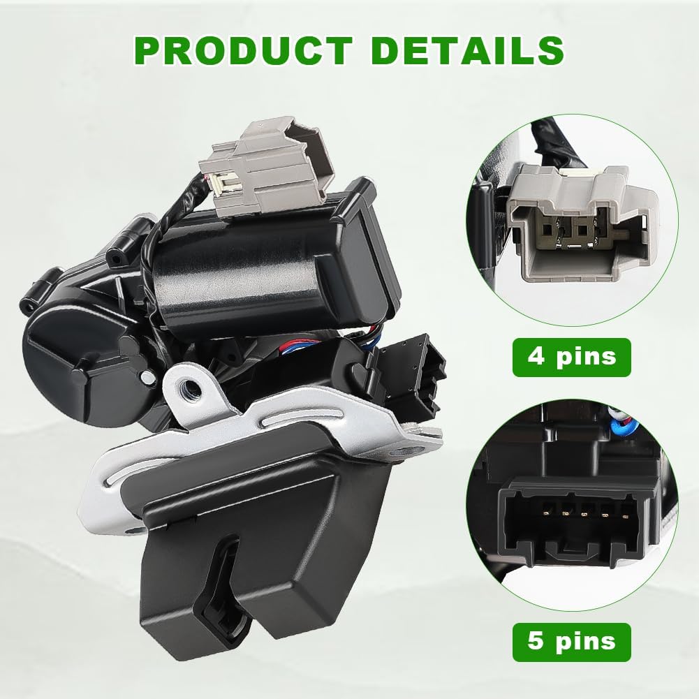 

Rear Liftgate Lock Actuator Trunk Latch with Motor Compatible with 2017 2018 2019 Ford Escape, Replacement for GJ5Z-7443150 GJ5Z-7443150-B