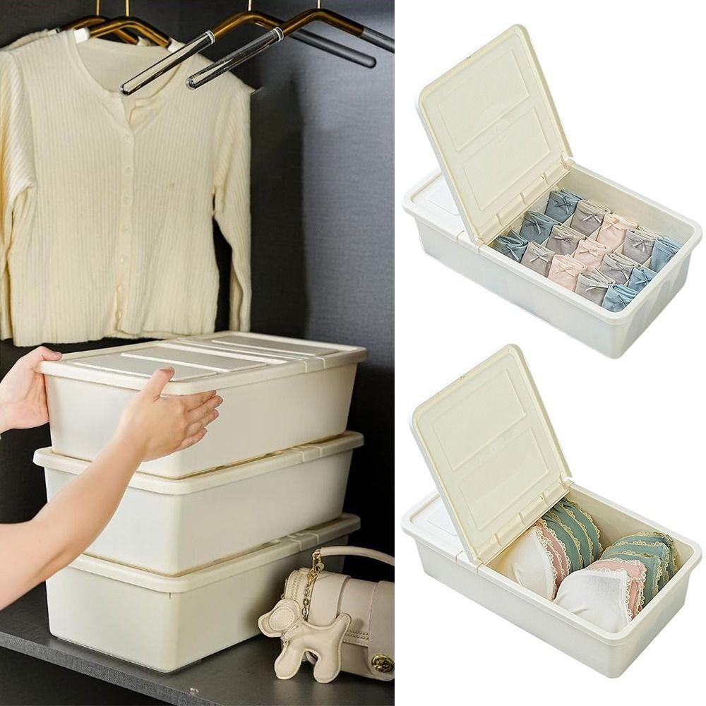 White Underwear Storage Box Thickened Cabinet Organizer Creative Storage Case Sock Underpants Bras