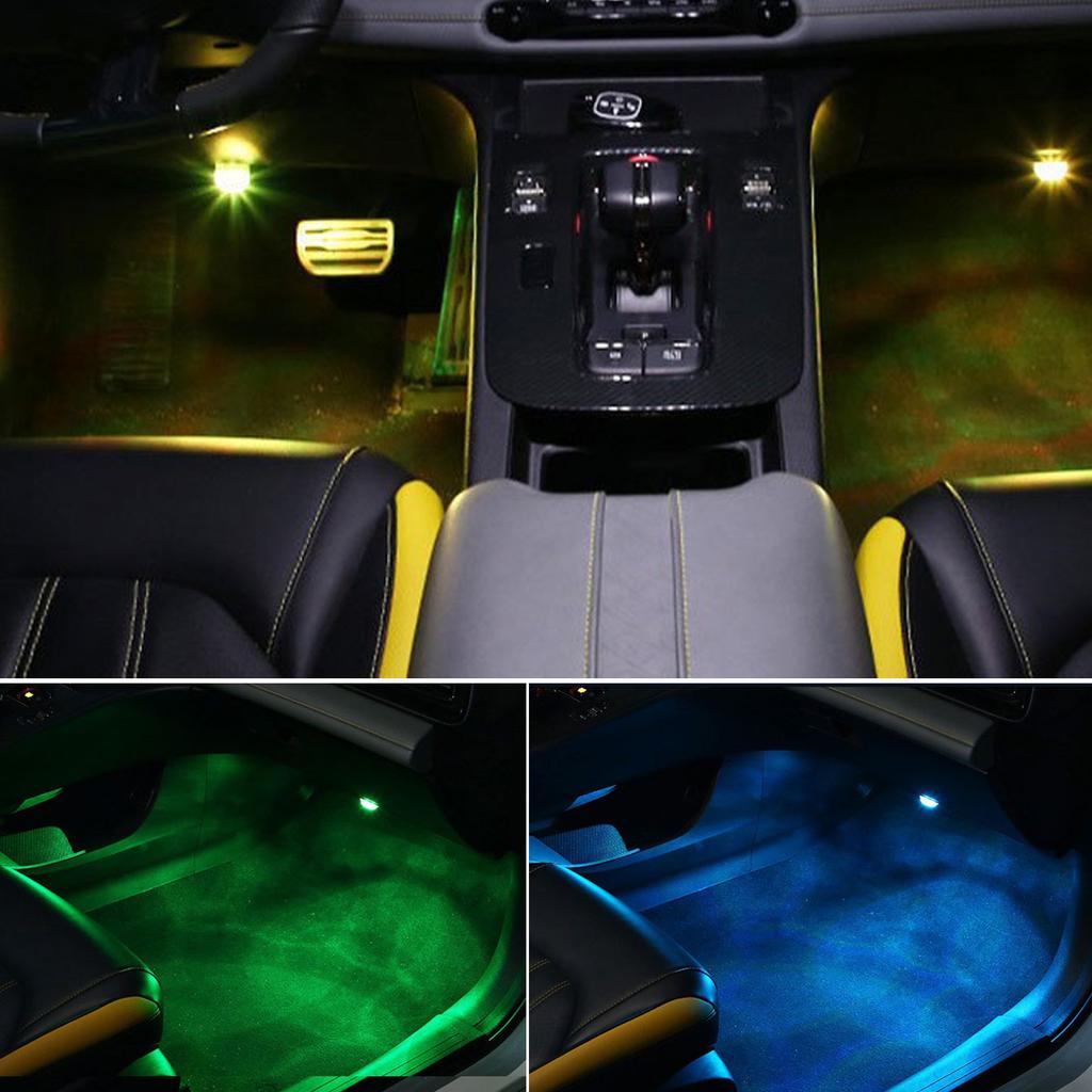 LED Lights Car Interior Ambient Light Remote Control Atmosphere Light Roof Light Decoration Lamp Brightness Adjustable