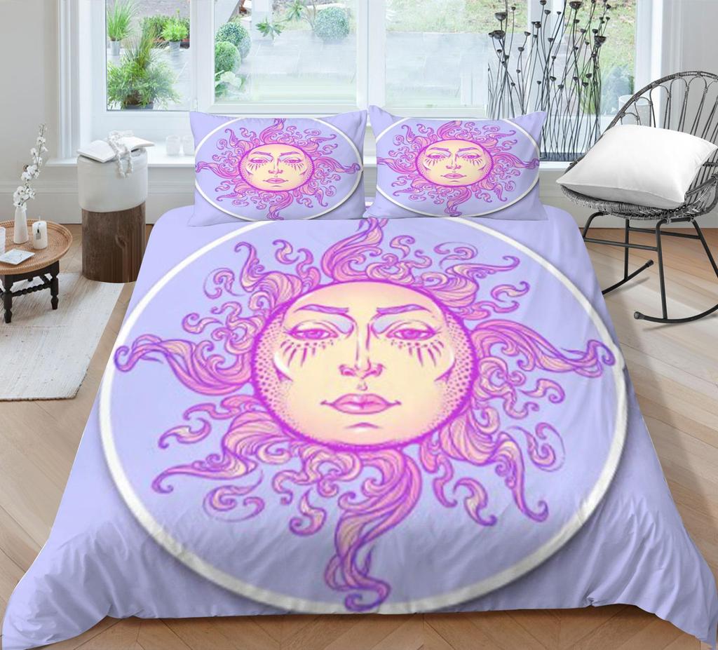 Bed Set Cover Boho Duvet Cover Boho Bedding Design Home Textiles Polyester Bed Cover Man Boy Single Size Bedding Cover
