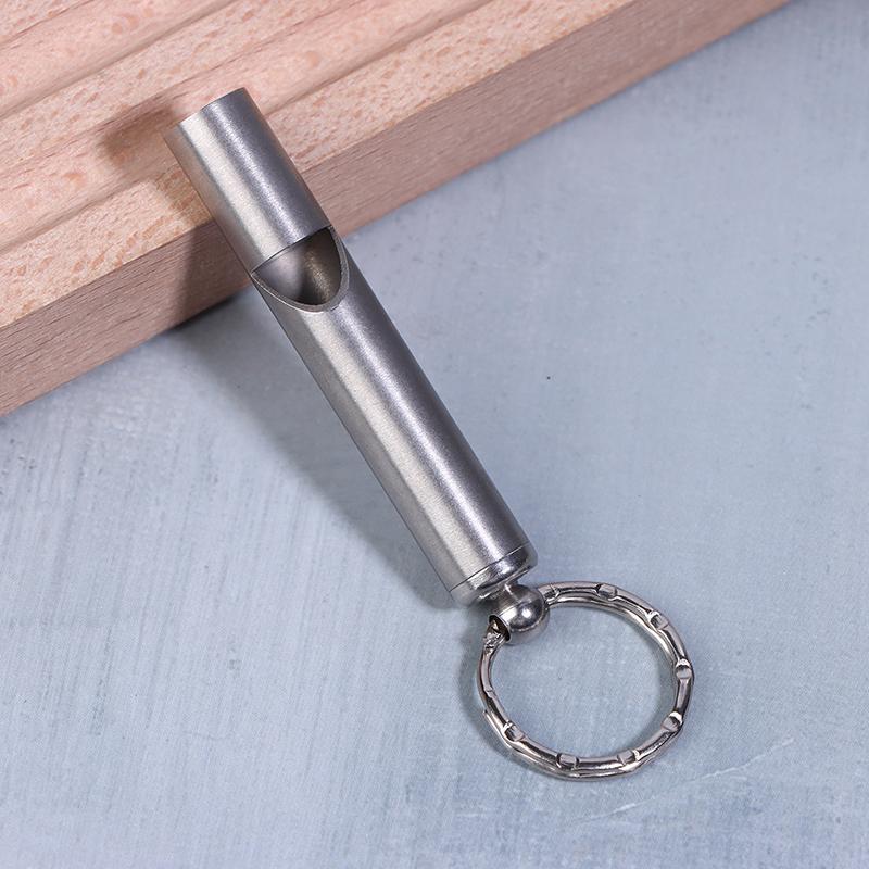 High Quality 304 Stainless Steel Emergency Whistle Safety Whistle Keychain For Team Sports Outdoor Hiking Camping Survival