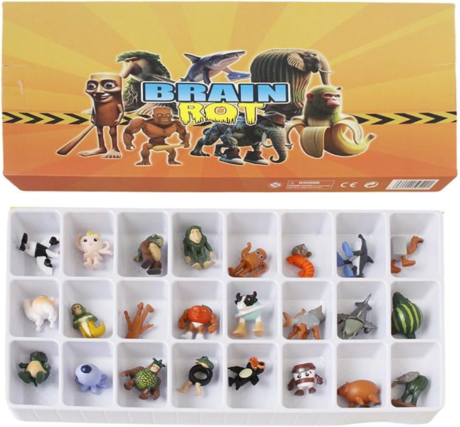 Italian Brainrot Figures, Brainrot Figure Collection, Horror Genre, Italian Brain Rot - Memetic Creatures of Madness and Fantasy Descend on Your Desk,