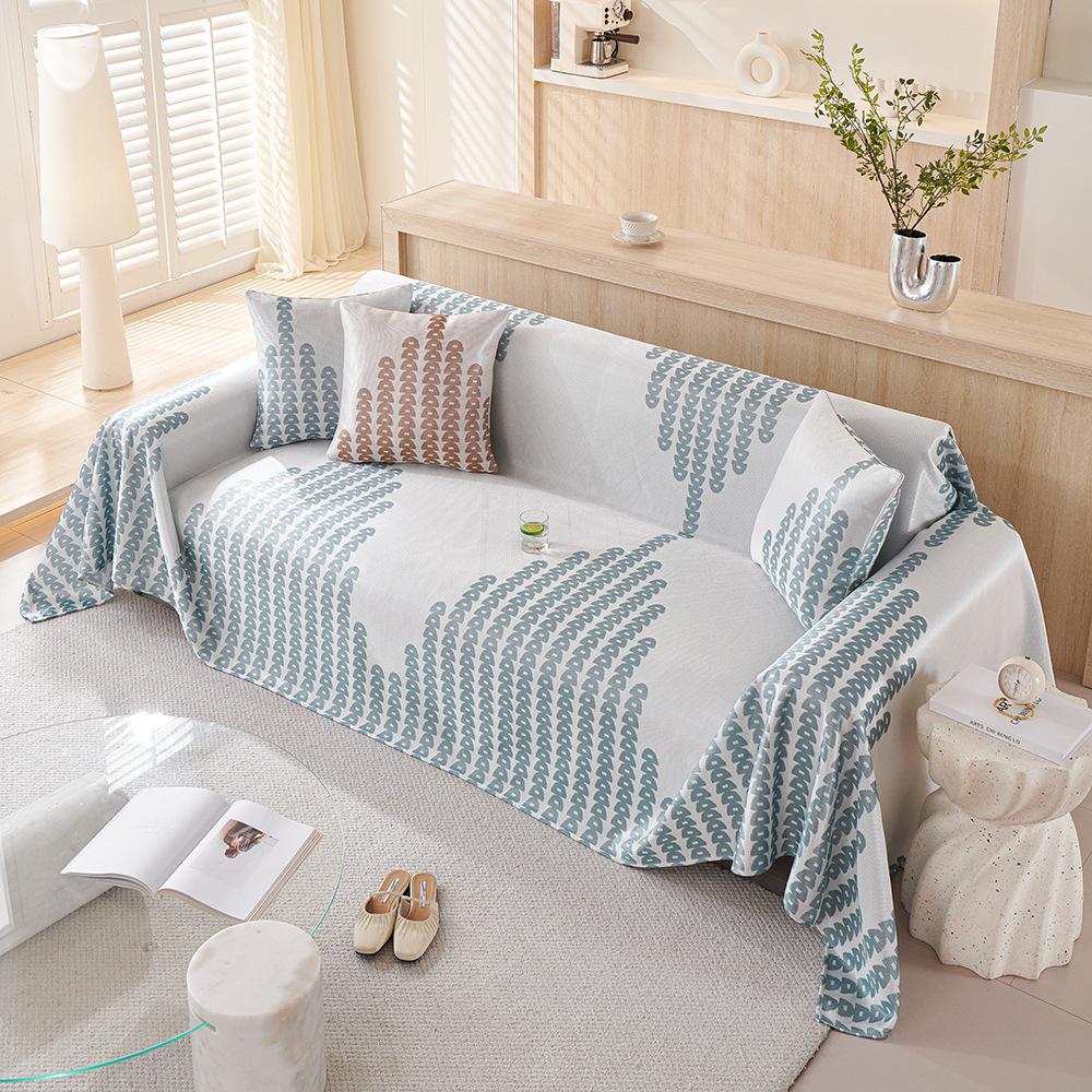 

Летний прохладный цельный чехол из искусственной кожи из ледяного шелка для дивана-полотенца, который можно стирать в машине, не царапающий чехол для дивана, универсальный универсальный чехол 180*130CM