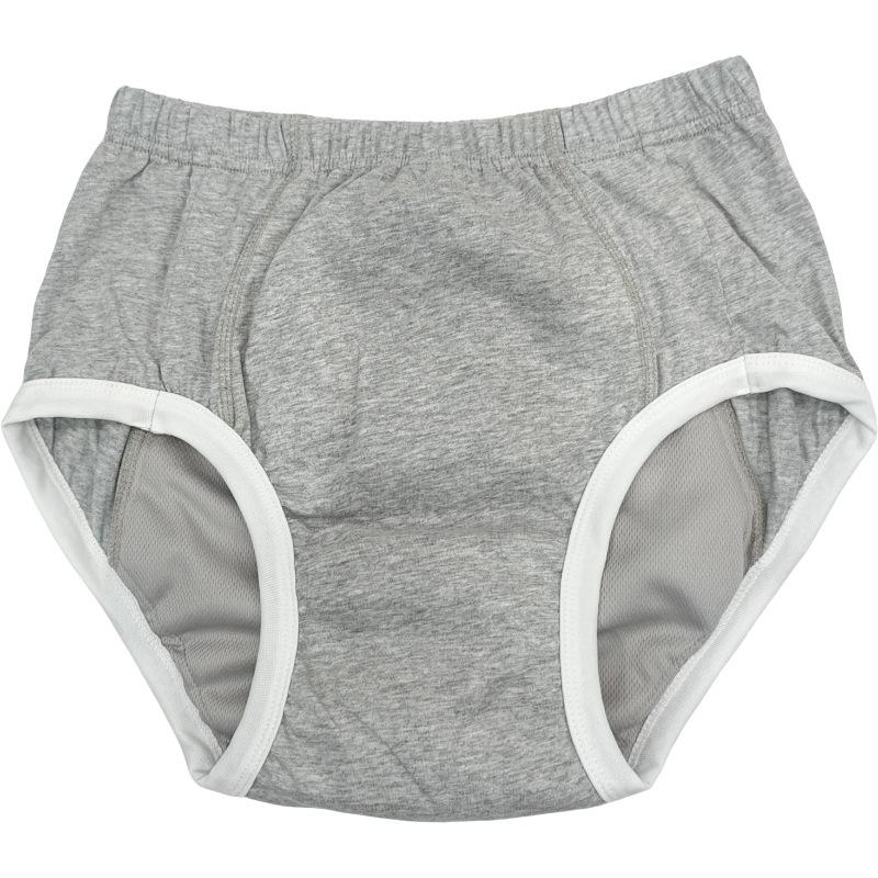 Adult Cotton Incontinence Pull-Up Underwear S (18-25 inches, 30-40 kg) серый