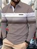 Das neue Herren-POLO-Shirt für Frühling und Herbst 2025 ist lässig, modisch, hautfreundlich und weich mit gestreiften Drucken