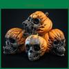 Halloween Outdoor Garden Resin Craft Evil Pumpkin Skull Decor