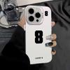 Lucky Numbers7 3 Electroplate Silver IMD Phone Case For iPhone 15 12 13 14 11  Pro Max XS X XR 7 8 14 15 Plus Couple Cover