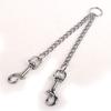 Pet Leash Metal Dog Chain Iron Chain One Drag Two Double-headed Leash Two-in-one Small and Medium-sized Dog