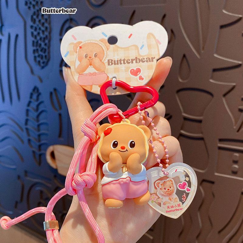 

Брелок-подвеска для сумки в виде костюма медвежонка, милый мультяшный медведь розовый