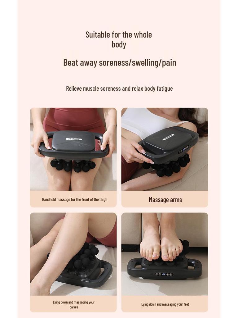 Rechargeable Deep Tissue Fascia Gun with Six Heads for Muscle Relaxation