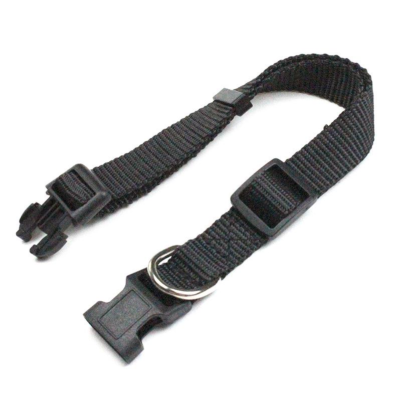 Adjustable Solid Color Polyester Pet Collar with Alloy Buckle for Cats and Small-Medium Dogs