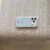 Magnetic Powder Blue & White Polka Dot iPhone 14/13 Compatible ProMax Case with Round Edges