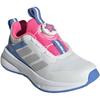 Adidas FORTARUN 4.0 Abrasion Resistant Low Top Kids' Running Shoes White Pink Blue Kids' Sneakers HP3586
