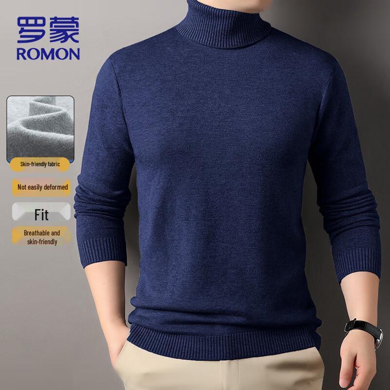 

ROMON Men s High-Neck Knit Sweater M