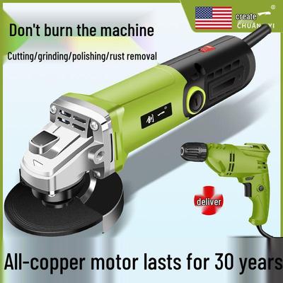 Multifunctional Angle Grinder & Polisher for Household Use