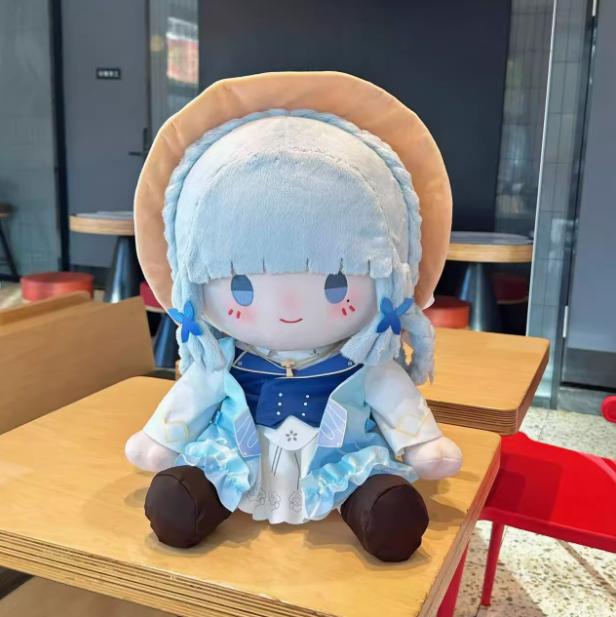 

Genshin Impact Kamisato Ayaka 40cm Cotton doll throw pillow Kawaii Anime action figures peripheral Surprise Gift
