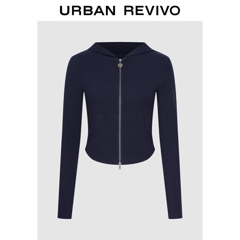 

Женская куртка с капюшоном UR Heart Bow на двойной молнии L