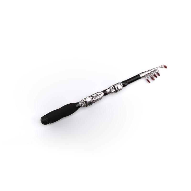 1-2.3M Telescopic Mini Fishing Rods Hard Fiberglass Rivers Lakes Fishing Rod Portable Sea Pole Fishing Good Accessories
