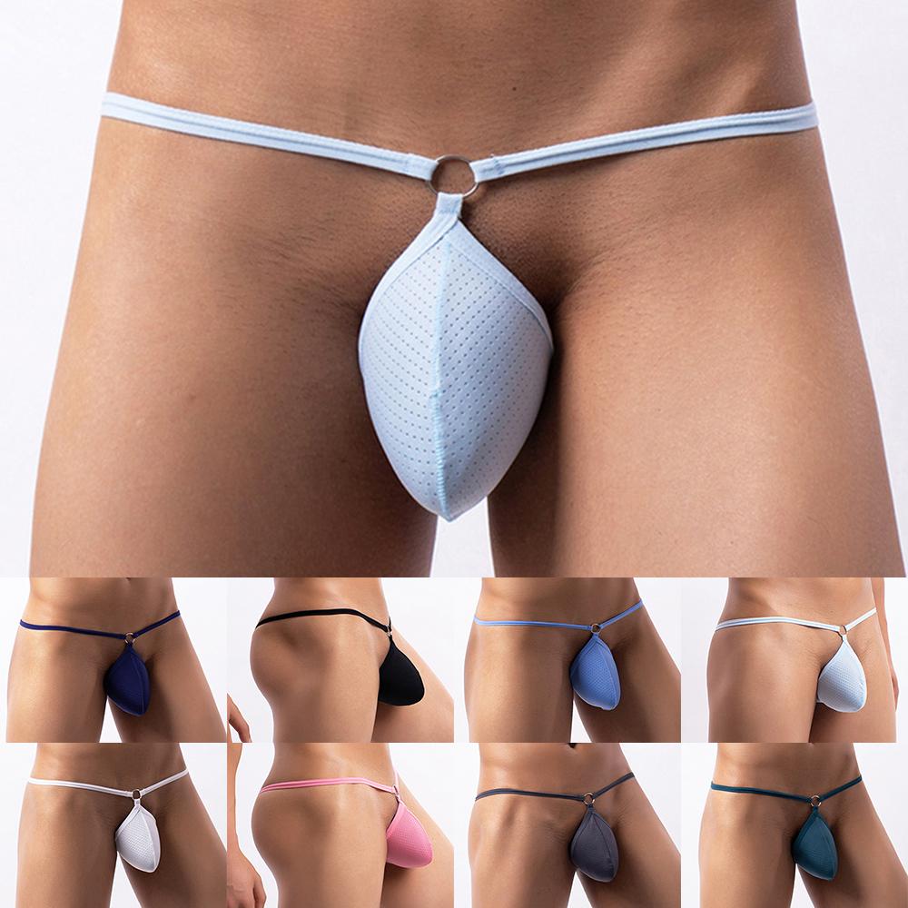 

Дышащие мужчины Нижнее белье G-string Мужчины Ледяной шелковый чехол Шорты