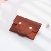 Simple Mini New Card Bag, Key Bag, Soft Leather Small Bag, Coin Bag, Mini Short Student Buckle Small Square Bag.