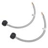 2pcs RV Pigtail Hose Connector 15inch 1/4in NPT High Pressure 2 Stage Auto Changeover Regulator Pigtail Hose for RV Van Trailer