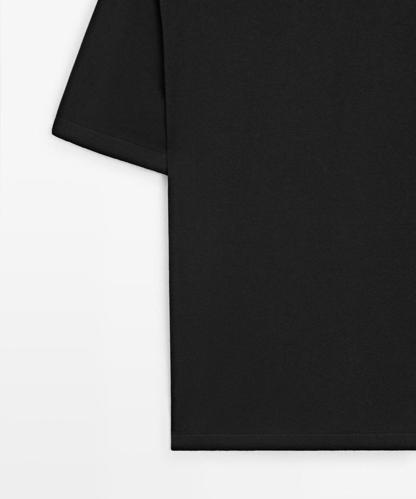 Masimodutti Cotton Knit T-Shirt
