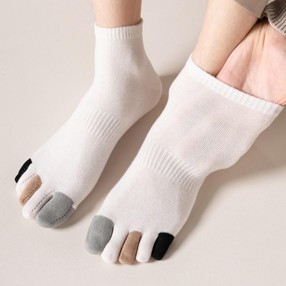 Hosiery Men's Five Finger Socks Colorful Toe Design Sports Socks Five Toe Socks Hiking
