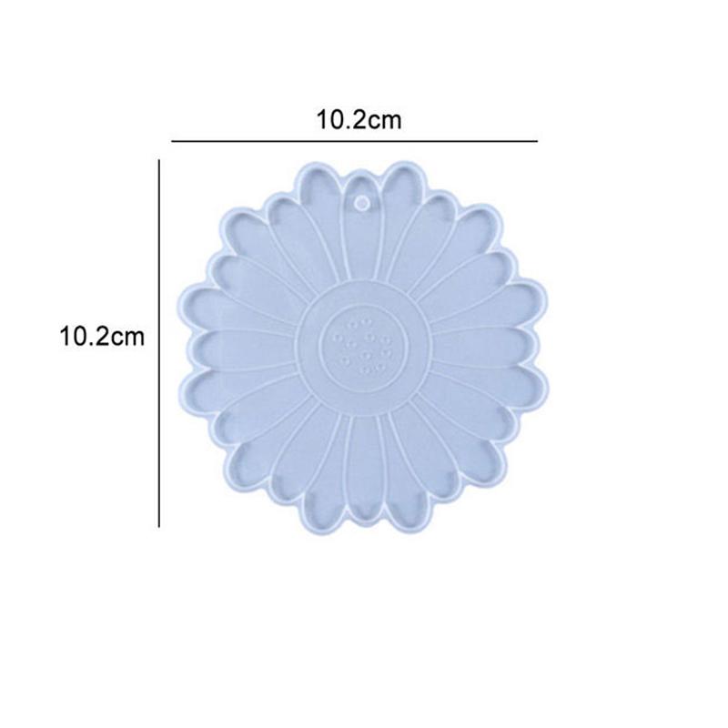 Mould DIY Crystal Resin Hollow Snowflake Heat-Resistant Coaster Mold Snowflake Hanging Ornament Christmas Series Silicone Molds 1PCS