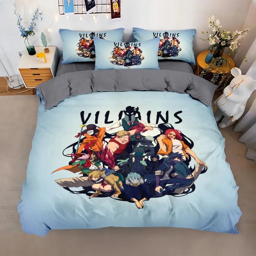 Anime Boys duvet cover pillowcase Hero Academia's Bedding Set Adult children Bedroom Decoration Single Double Large Size gift
