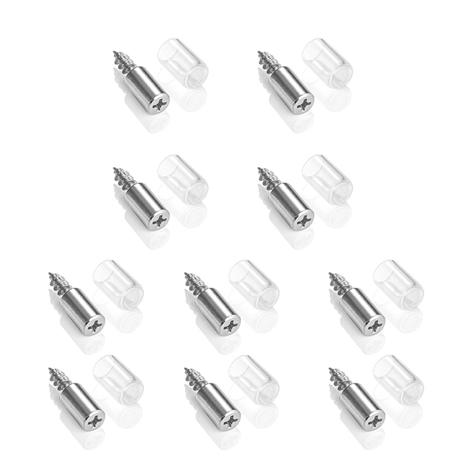 

10/50 шт. Саморезы для крепления пластины, держатели для шкафа, кронштейны для перегородок, фиксированные винты с нескользящей втулкой, легко устанавливаются 10