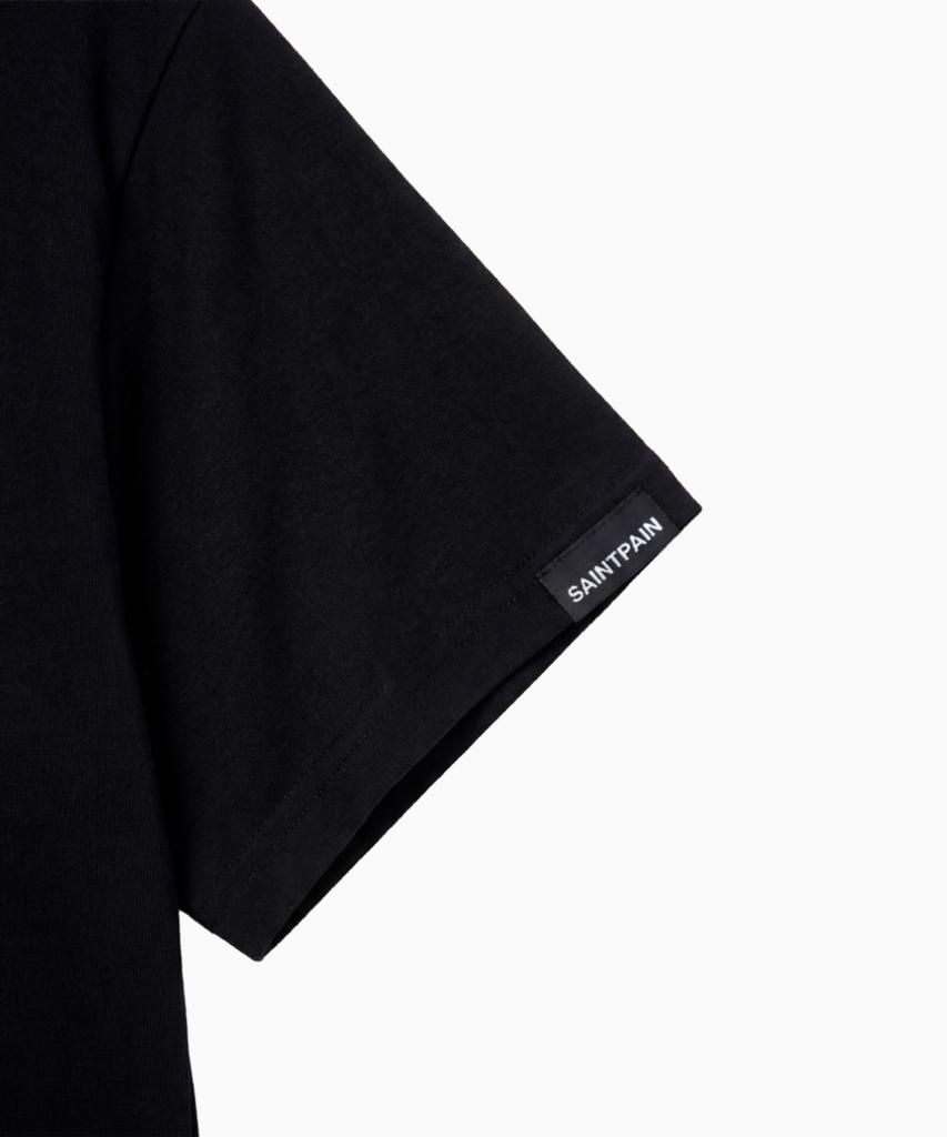 SAINTPAIN Sp Saint Pattern Short Sleeve T-Shirt Black