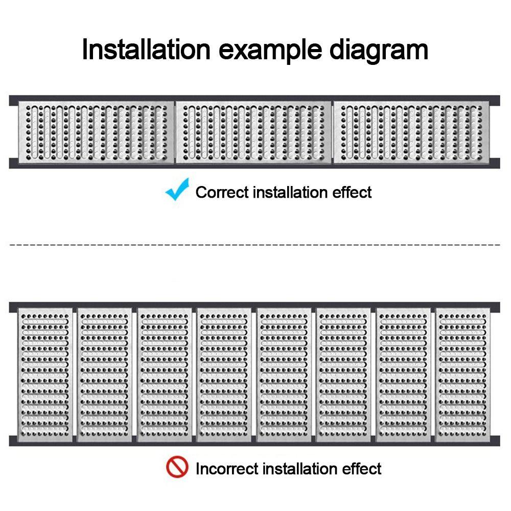Rectangle Shape Bathroom Sink Strainer Cover Stainless Steel Drain Filter Net  Outdoor Courtyard