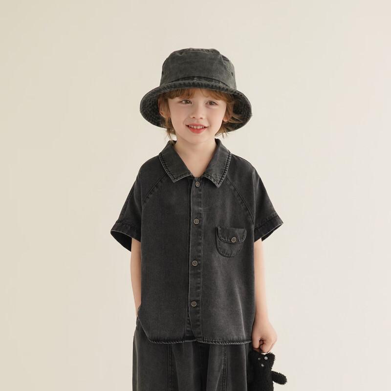 Boys' Lyocell Denim Short-Sleeve Shirt