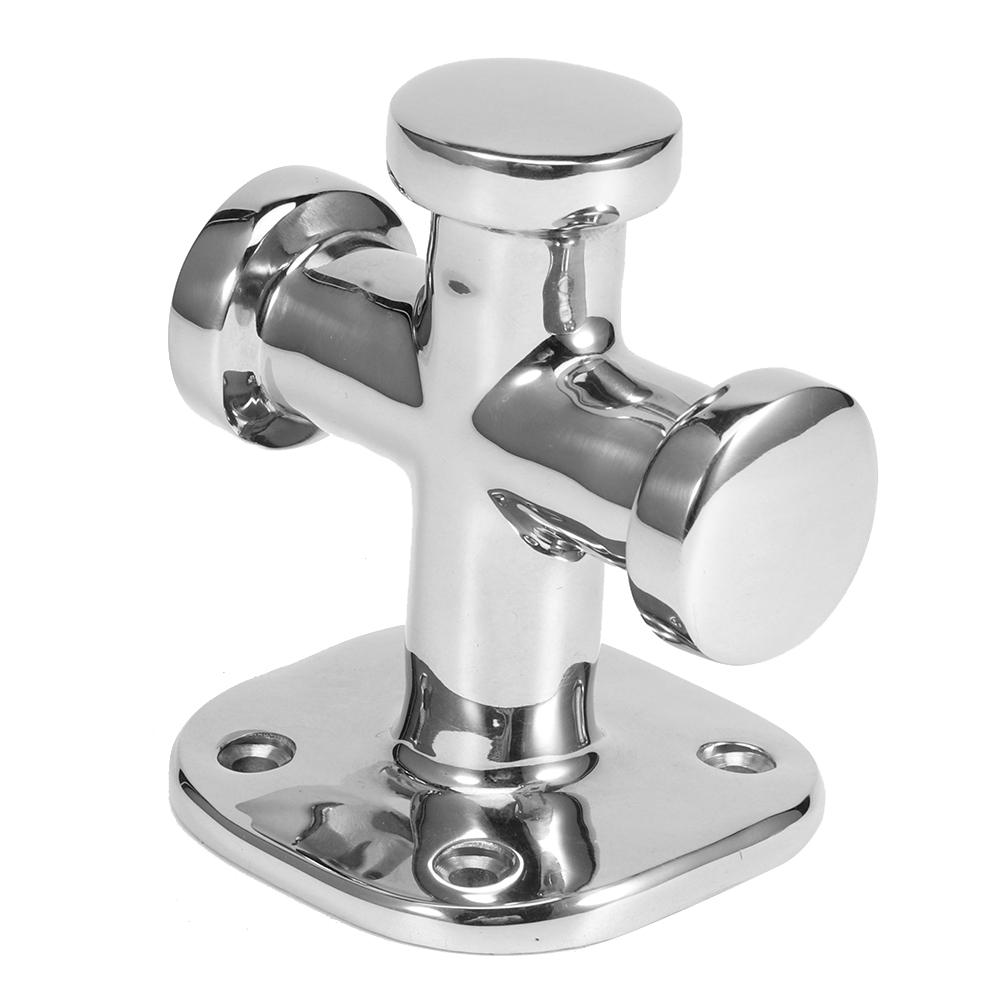 

Marine Single Cross Bollard Mooring Bitt Cleat 316 Stainless Steel 62x63x83mm Deck Hardware for Boat