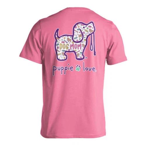 NEW PUPPIE LOVE WOOF DOG MOM T- Shirt L