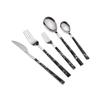 Marble Silverware Set 5PCS Stainless Steel Retro Style Cutlery Set Includes Forks Spoons Knifes.Finish Dishwasher Safe