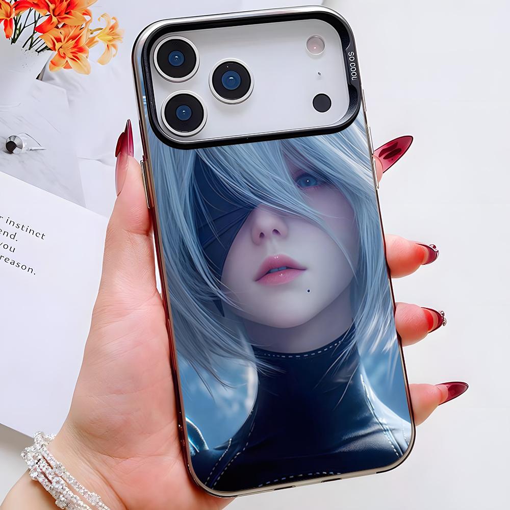 Nier Automata Game Phone Case For IPhone 17 Pro Max 16 Pro Max 15 14 13 11 12 Mini Xs X Xr 7 8 Plus Se Color Silver Cover
