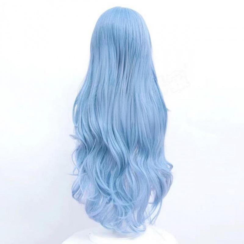 Rei Ayanami Cosplay Wig, Blue Heat Resistant Synthetic Hair for EVA Role Play