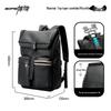 Bopai Men's 16-inch Leather Business Travel Backpack