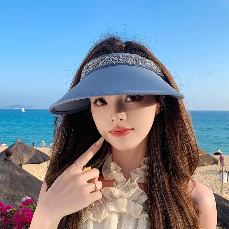 Sparkling Open Top Sun Hat For Beach And Outdoor Activities