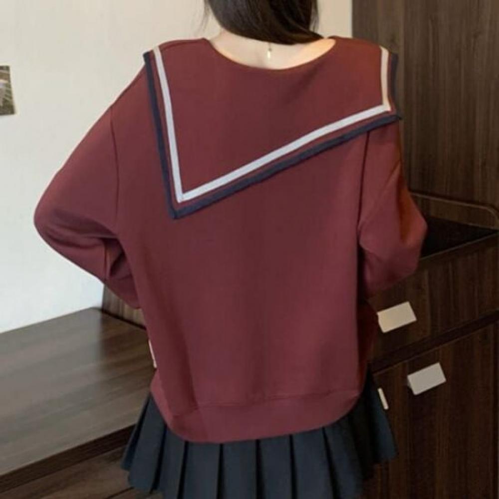 Navava Casual Daily Collar Long Sleeve Sweatshirt Nt2050