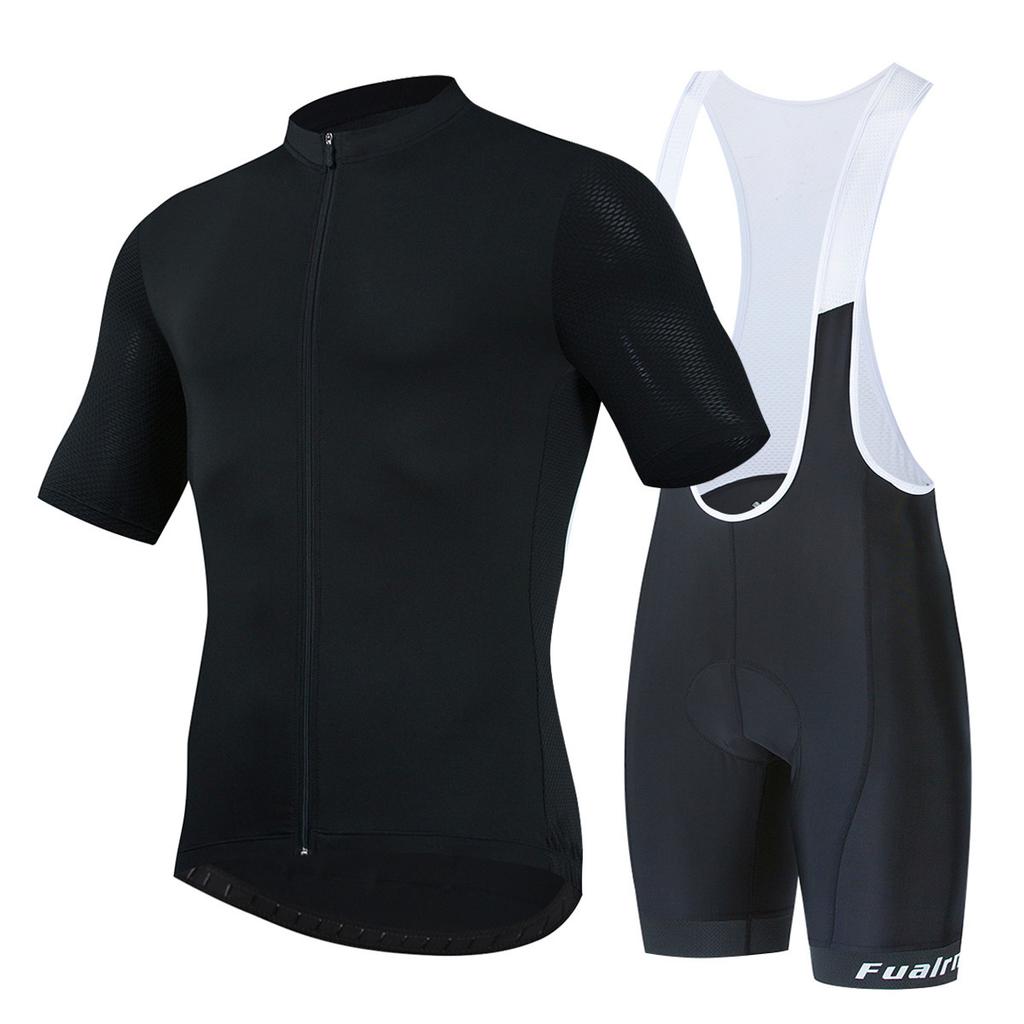 Cycling Suit Set, Breathable Sweat Wicking Short-sleeved Sportswear, Road Bike Racing Overalls Shorts