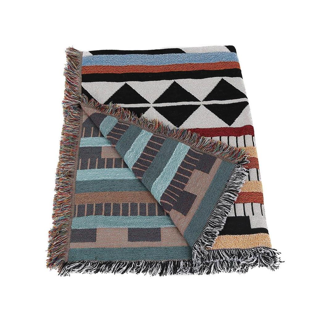 Dulton Jacquard S Native 950 x 1430mm Jacquard Woven Sofa Cover Blanket Multi-Cloth Multi-Cloth RN-0582S/NATV