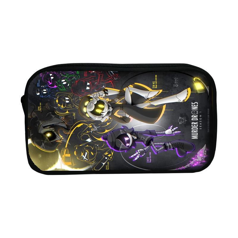 Inorganic Killer Murder Drones Large-Capacity Pencil Case for Students - Boys & Girls Stationery Bag