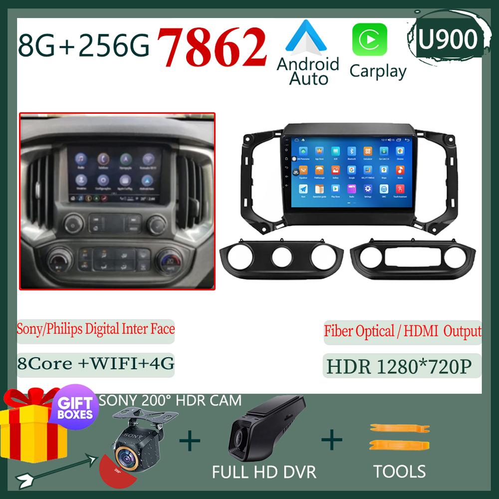 Android 14 For Chevrolet TrailBlazer 2017 - 2019 S10 Colorado For Isuzu D-MAX Dmax MU-X Multimedia Navigation GPS Video 5G DVD