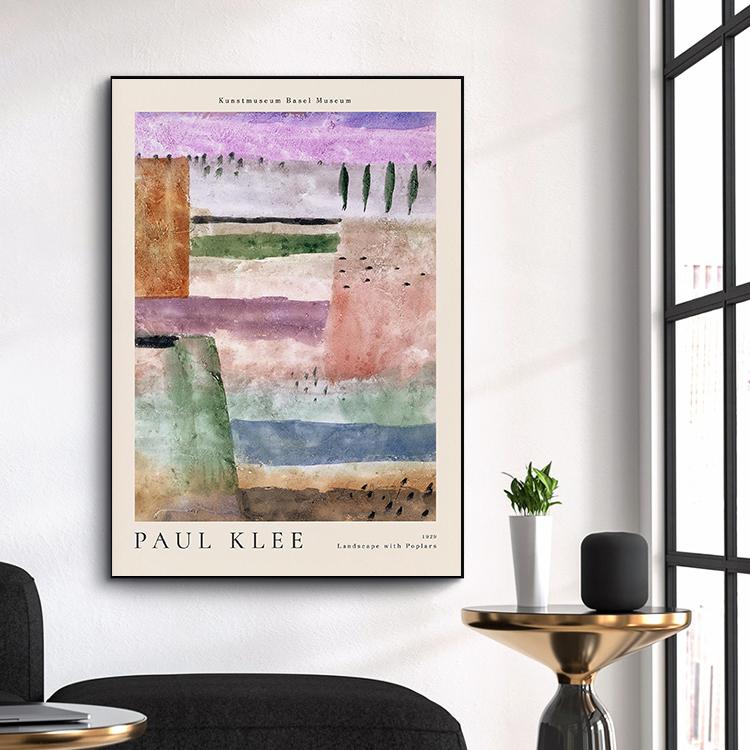 Modern Abstract Paul Klee Exhibition Posters Colorful Canvas Minimalist Canvas Painting Wall Pictures Art Home Living Room Decor