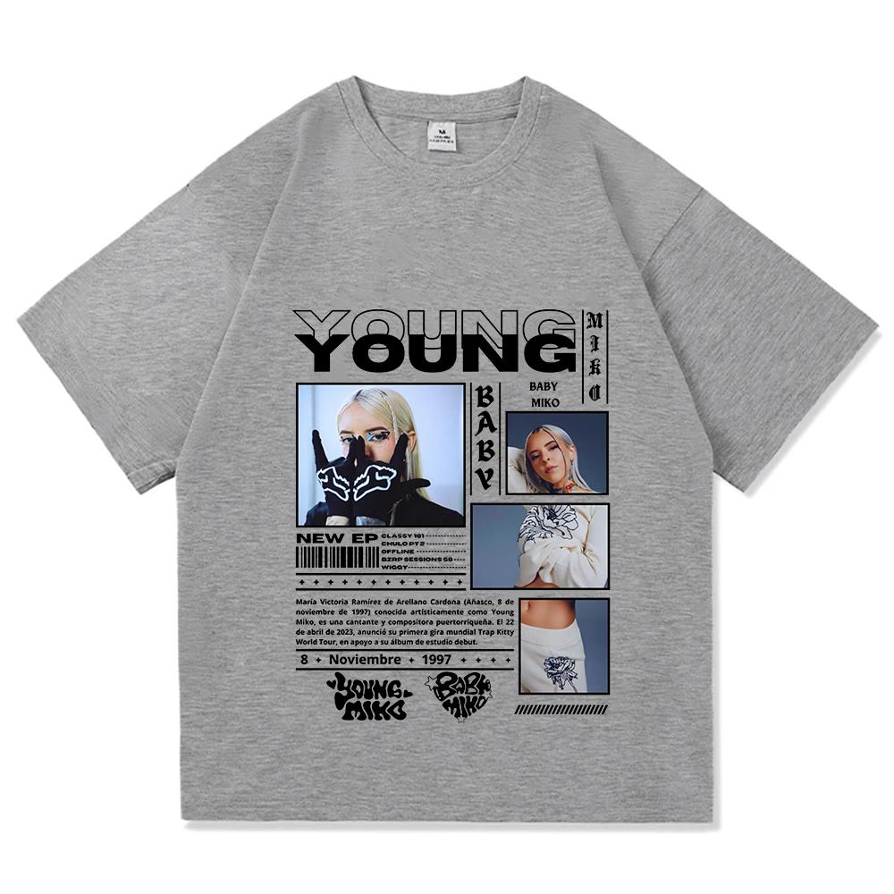 Young Miko Baby Miko 2025 T Shirt Funny Fashion Men/women Clothing Harajuku Summer Tops Vintage Unisex Cotton Graphic T Shirts